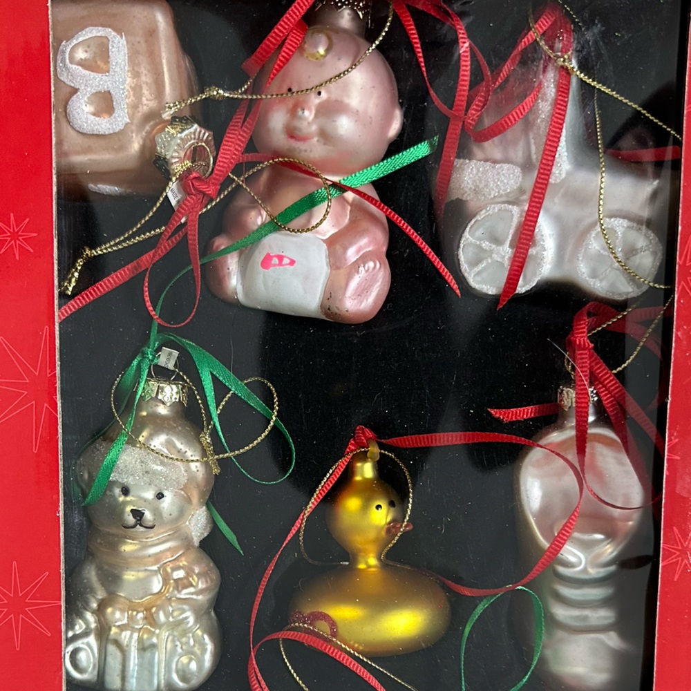 Baby Girl  Ornament Set